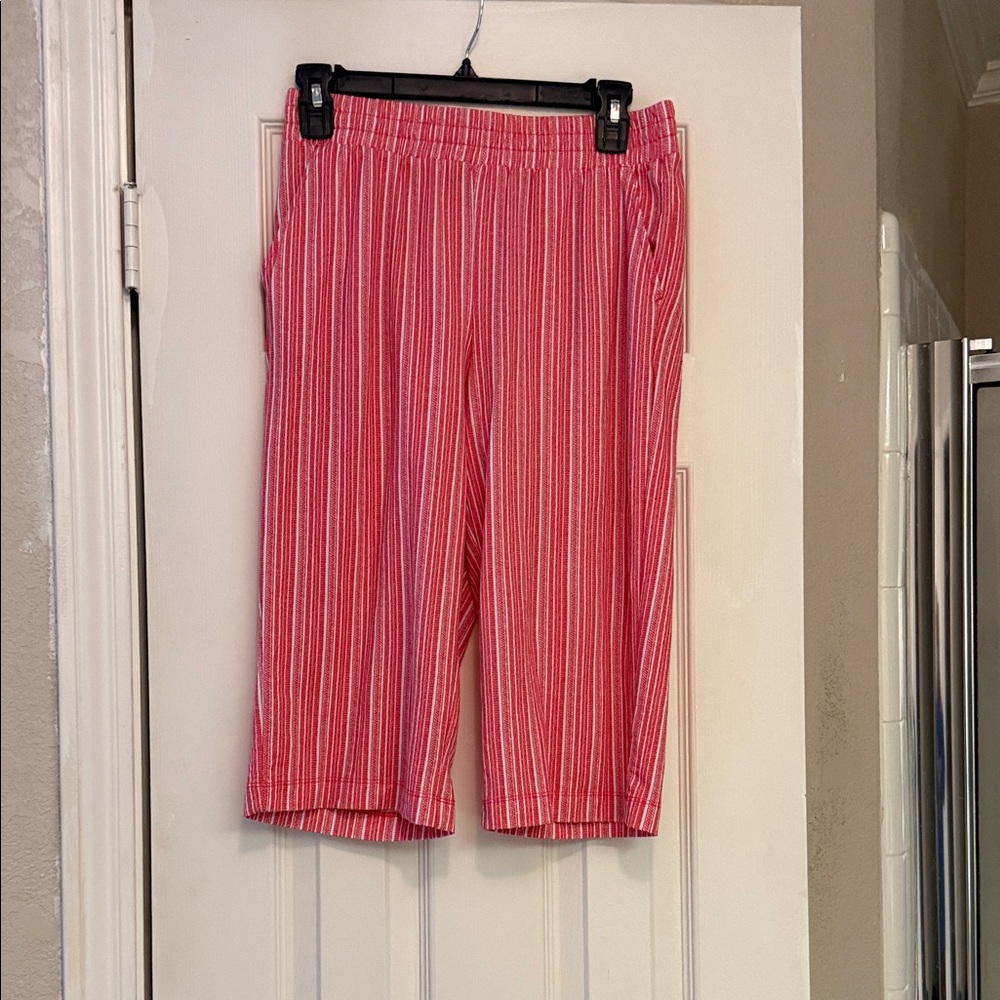 Belle by Kim Gravel Pink Striped Women's Shorts